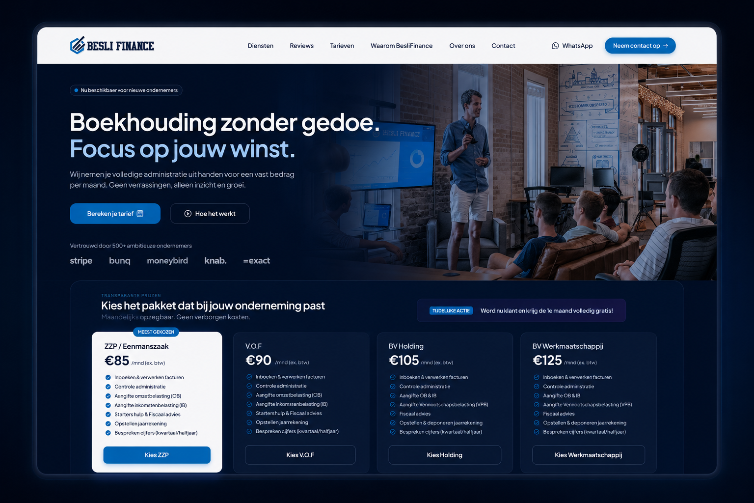 Besli Finance website