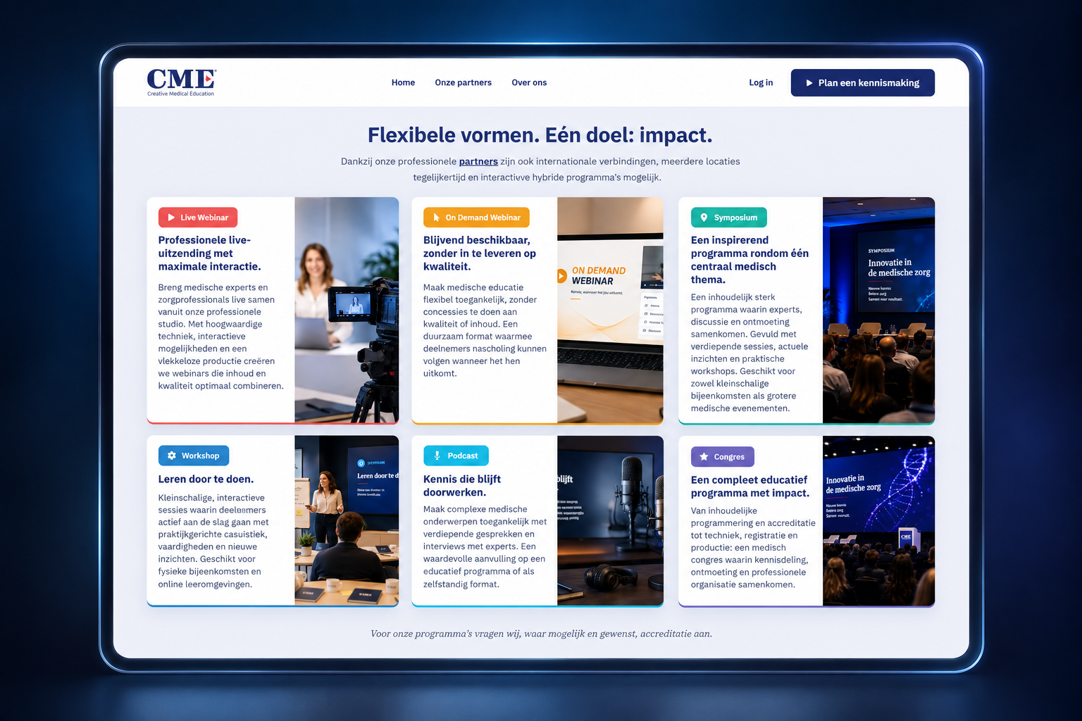Creative Medical Education website